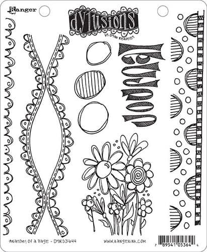 Dylusions - Rubber Stamps - Anatomy of a Page