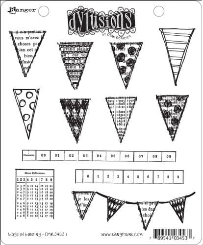 Dylusions - Rubber Stamps - Bags of Bunting