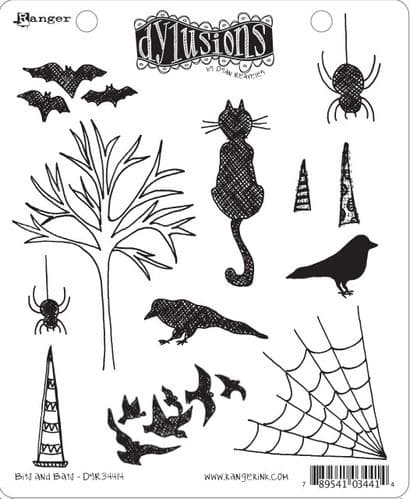 Dylusions - Rubber Stamps - Bits and Bats