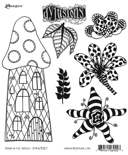 Dylusions - Rubber Stamps - Down in the Woods 