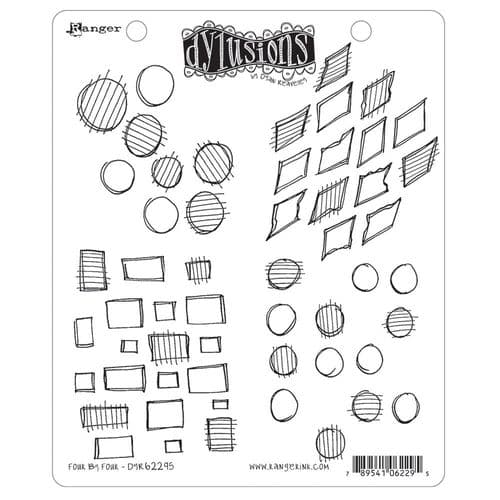 Dylusions - Rubber Stamps - Four by Four