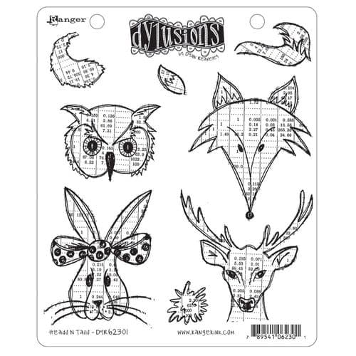 Dylusions - Rubber Stamps - Heads n Tails