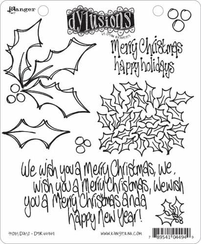 Dylusions - Rubber Stamps - Holly Days