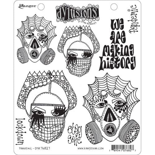 Dylusions - Rubber Stamps - Pandemic 