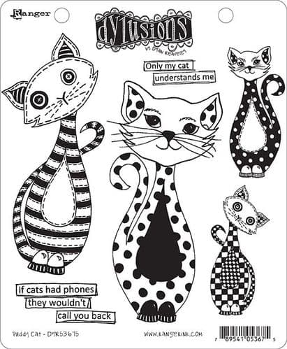 Dylusions - Rubber Stamps - Puddy Cat