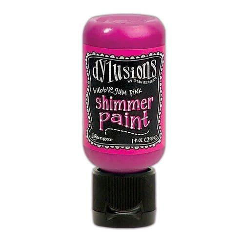 Dylusions - Shimmer Acrylic Paint - 1 oz Bottle - Bubblegum Pink
