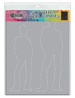 Dylusions - Stencil Silhouette - 9x12" Tom
