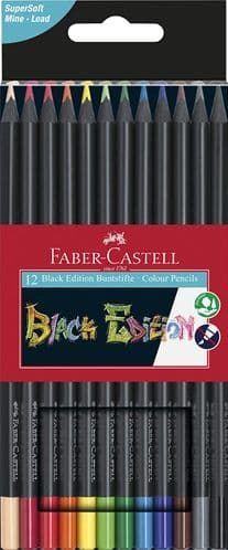 Faber Castell - Black Edition - Coloured Pencils - 12pack