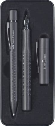 Faber Castell - Grip Edition Fountain Pen & Ballpoint Set - Anthracite