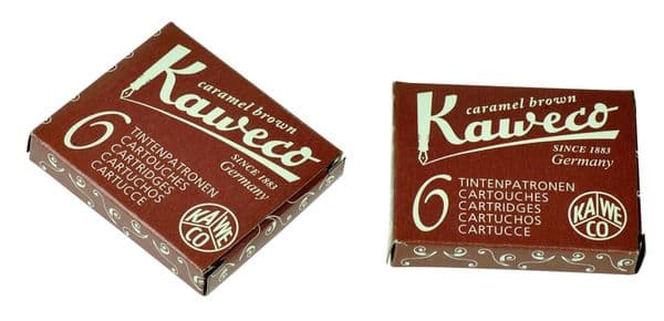 Kaweco - Ink Cartridges - International Standard Size - Caramel Brown