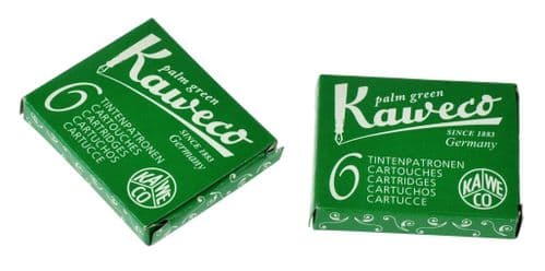 Kaweco - Ink Cartridges - International Standard Size - Palm Green