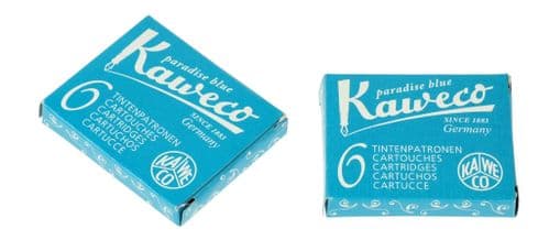 Kaweco - Ink Cartridges - International Standard Size - Paradise Blue