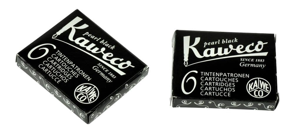 Kaweco - Ink Cartridges - International Standard Size - Pearl Black