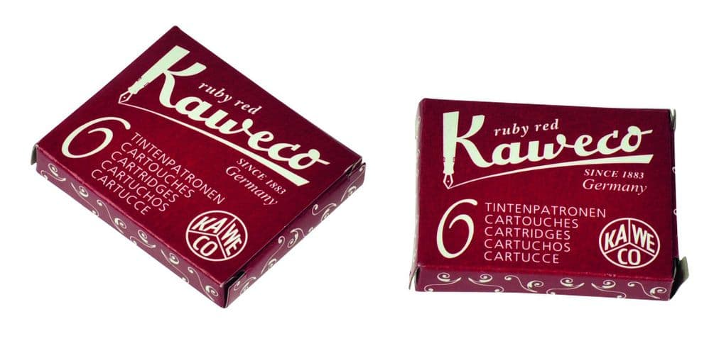 Kaweco - Ink Cartridges - International Standard Size - Ruby Red