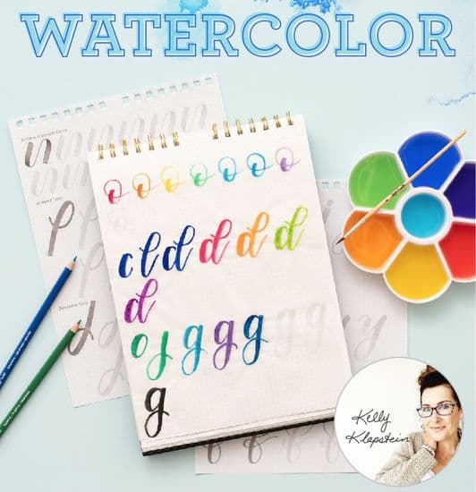 Kelly Creates - Watercolour Lettering Supplies
