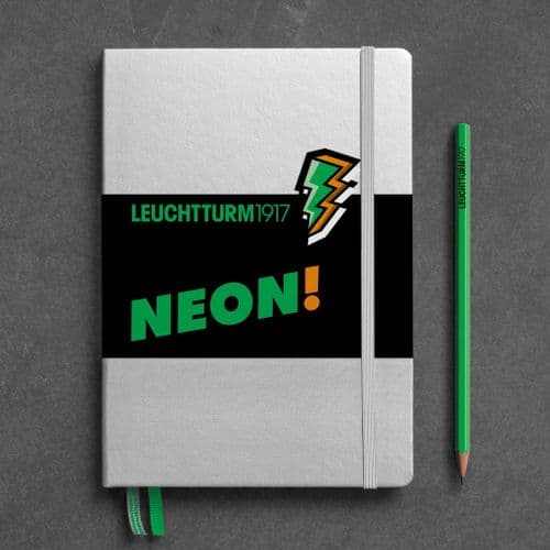 Leuchtturm 1917 - Dotted Notebook Medium - Hardcover - Neon Green