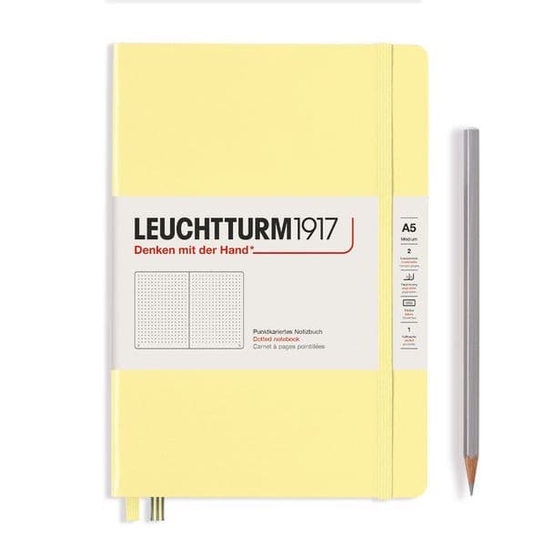 Leuchtturm 1917 - Notebook Medium (A5) Smooth Colours - Hardcover - Vanilla
