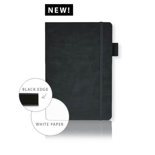 Memo of Norway - A5 Bullet Notebook - Dusty Blue (White Pages)