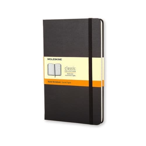 Moleskine - Classic Notebook - Pocket Hardcover - Black (ruled)