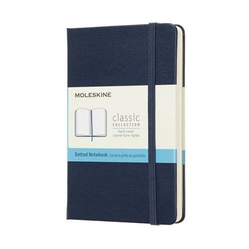 Moleskine - Classic Notebook - Pocket Hardcover - Sapphire Blue (dotted)