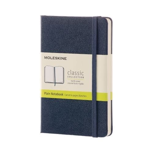 Moleskine - Classic Notebook - Pocket Hardcover - Sapphire Blue (plain)