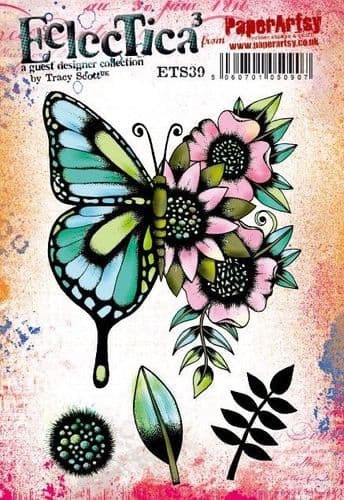 PaperArtsy - Rubber Stamps - E³ Tracy Scott 39  (A5 set, trimmed, on EZ)