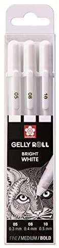 Sakura - Gelly Roll - Basic White Set - 05,08 &10
