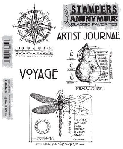Stampers Anonymous Classics - Rubber Stamps - SCF01