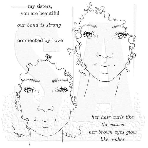 Stampers Anonymous - Danielle Mack Rubber Stamps - Girls with Curls