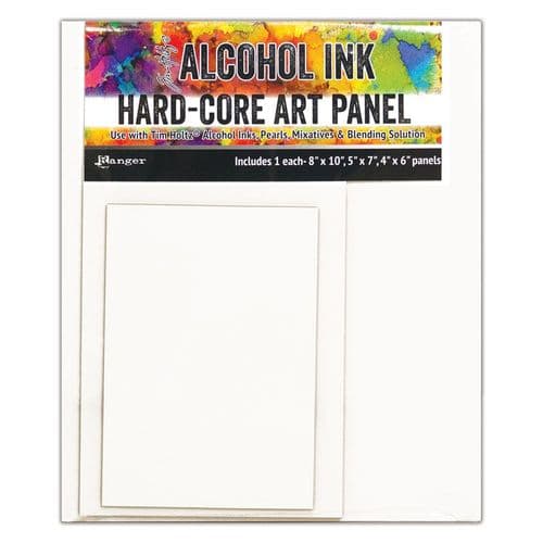 Tim Holtz - Alcohol Ink - Hard-core Art Panel - Assorted Rectangle Pack