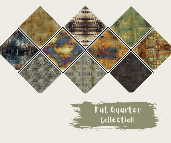 Tim Holtz - Eclectic Elements - Abandoned Collection - Fat Quarter Selection