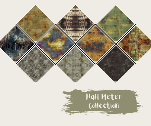 Tim Holtz - Eclectic Elements - Abandoned Collection - Half Metre Selection 