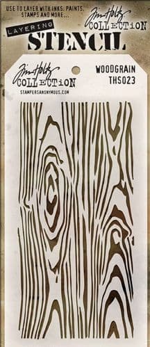 Tim Holtz - Layering Stencil - #023 Woodgrain