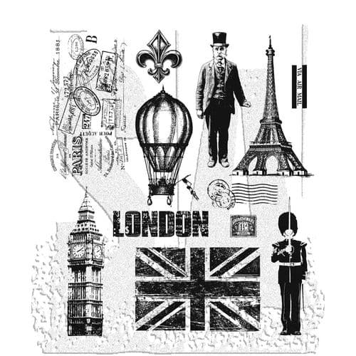Tim Holtz - Rubber Stamps - CMS160 - Paris to London