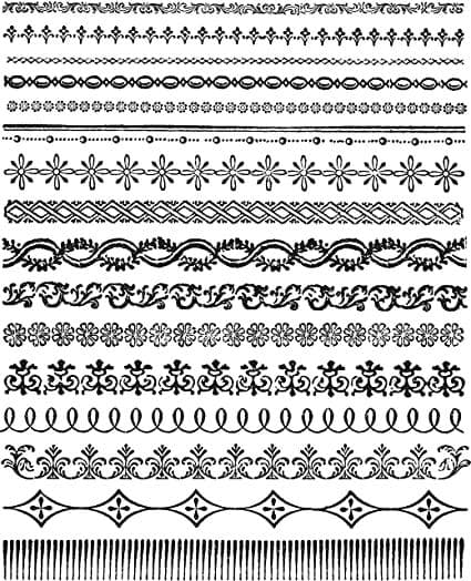Tim Holtz - Rubber Stamps - CMS326 - Ornate Trims