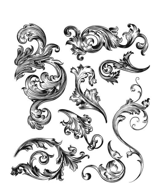 Tim Holtz - Rubber Stamps - CMS367 - Scrollwork