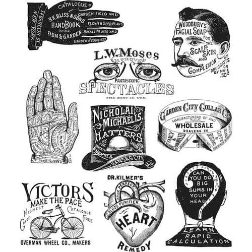 Tim Holtz - Rubber Stamps - CMS372 - Eclectic Adverts