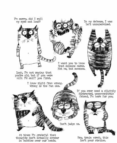 Tim Holtz - Rubber Stamps - CMS392 - Snarky Cat