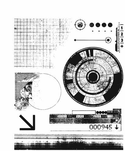 Tim Holtz - Rubber Stamps - CMS403 - Glitch #1 