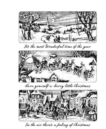 Tim Holtz - Rubber Stamps - CMS425- Holiday Scenes 