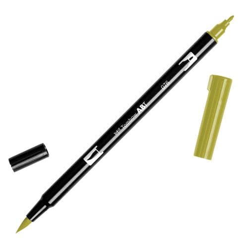 Tombow - ABT Dual Brush Pen - 076 Green Ochre