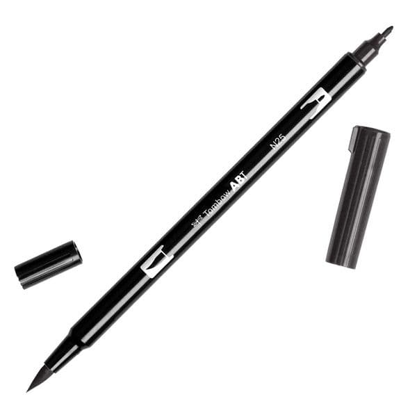Tombow - ABT Dual Brush Pen - N25 Lamp Black