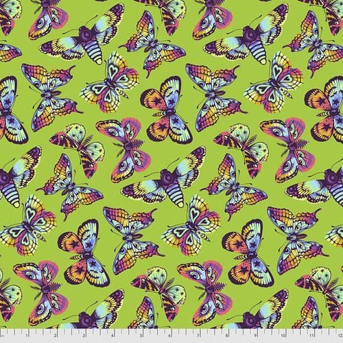 Tula Pink Fabric - DayDreamer Collection - 50cm - Butterfly Kisses - Avocado
