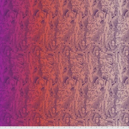 Tula Pink Fabric - DayDreamer Collection - 50cm - Little Fluffy Clouds - Dragon Fruit