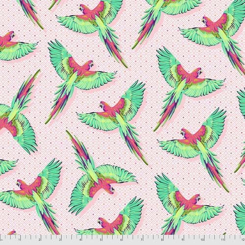 Tula Pink Fabric - DayDreamer Collection - 50cm - Macaw Ya Later -  Dragonfruit