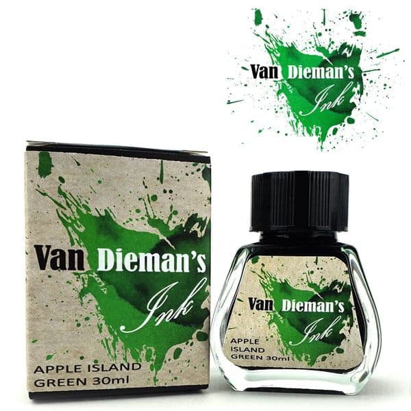 Van Dieman Inks - Series #1 The original Colours of Tasmania -  30ml Apple Island Green
