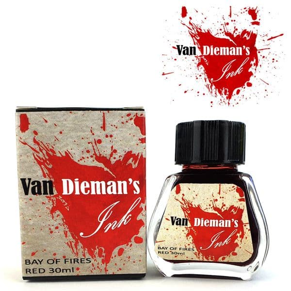 Van Dieman Inks - Series #1 The original Colours of Tasmania -  30ml Bay of Fires Red