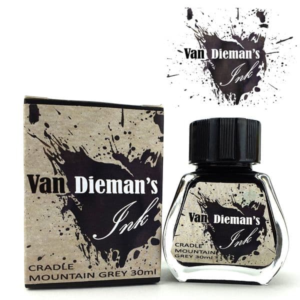 Van Dieman Inks - Series #1 The original Colours of Tasmania -  30ml Cradle Mountain Grey