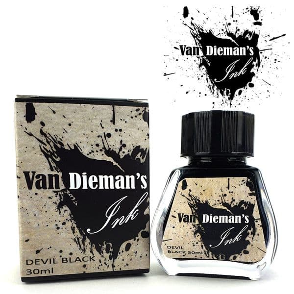 Van Dieman Inks - Series #1 The original Colours of Tasmania -  30ml Devil Black