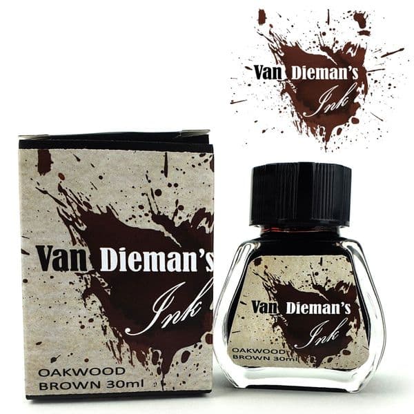 Van Dieman Inks - Series #1 The original Colours of Tasmania -  30ml Oakwood Brown